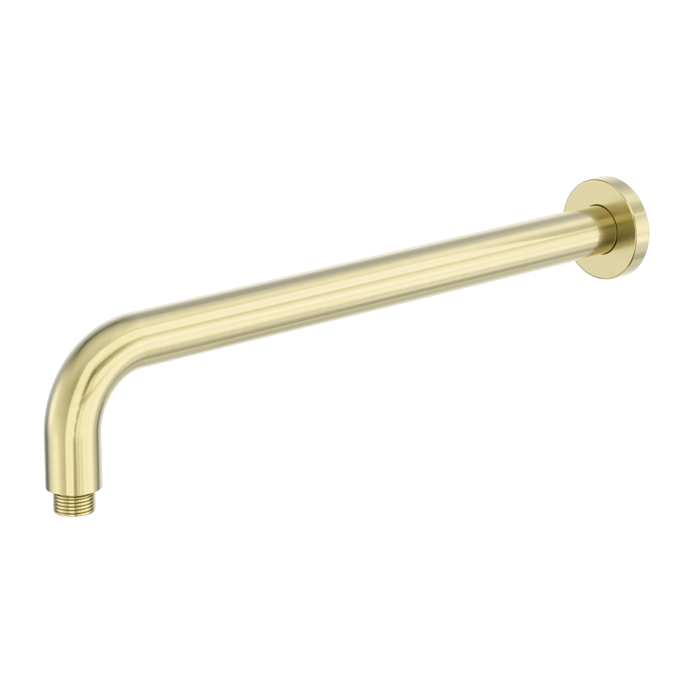 Nero Zen SS316L Round Shower Arm 400mm Brushed Gold