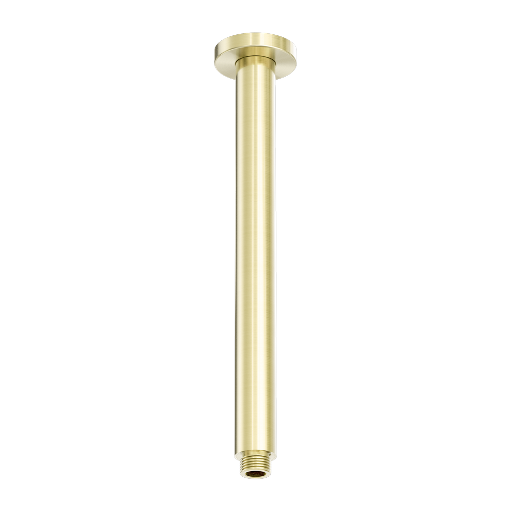 Nero Zen SS316L Round Ceiling Arm 300mm Brushed Gold