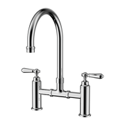 Nero York Bridge Kitchen Set - Chrome