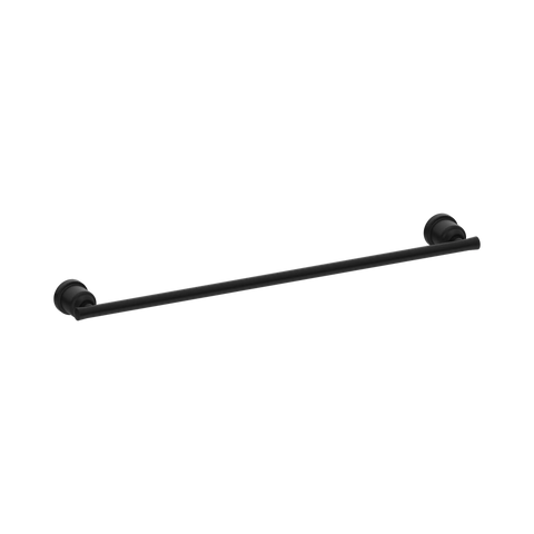 Nero York Single Towel Rail 600mm - Matte Black