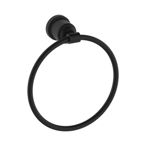 Nero York Towel Ring - Matte Black