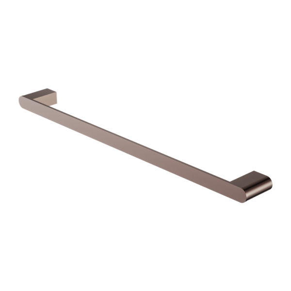 Nero Bianca Single Towel Rail 600mm - Brushed Bronze