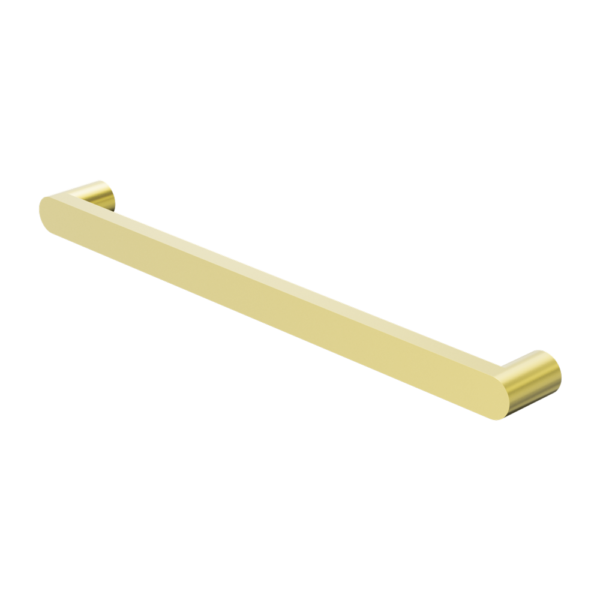 Nero Bianca 240V Single Heated Towel Rail - Brushed Gold