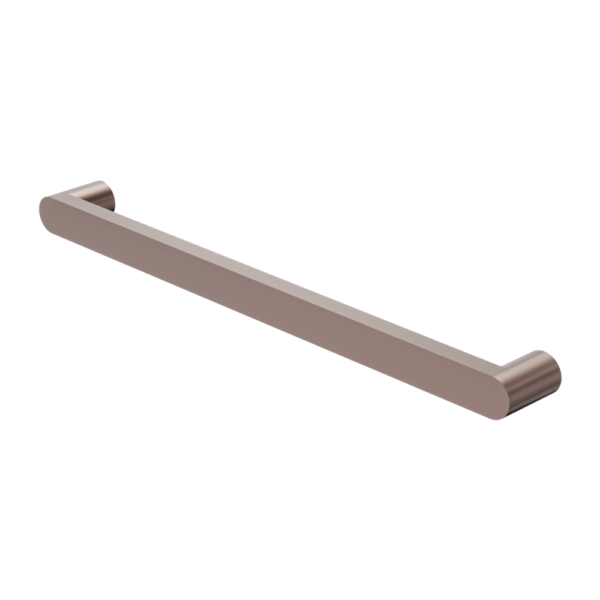 Nero Bianca 240V Single Heated Towel Rail - Brushed Bronze