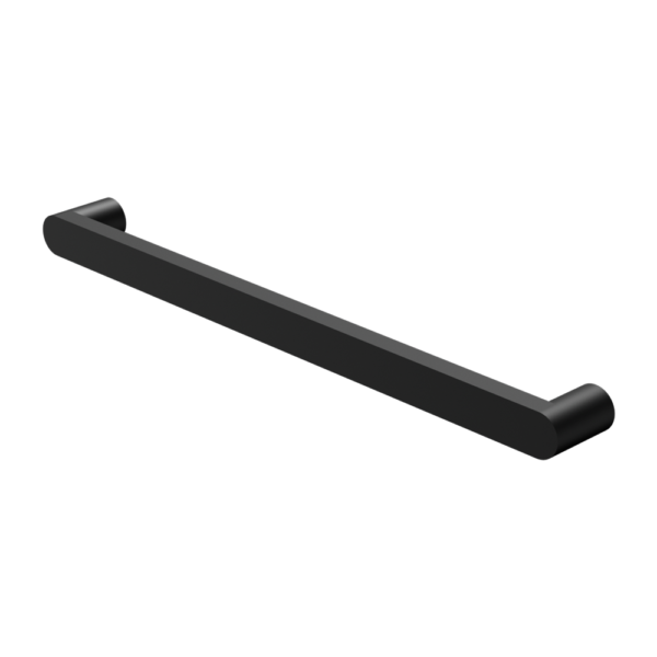 Nero Bianca 240V Single Heated Towel Rail - Matte Black