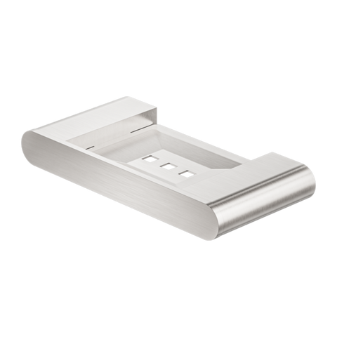Nero Bianca Soap Dish Holder - Brushed Nickel