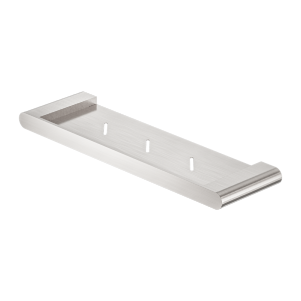Nero Bianca Metal Shelf - Brushed Nickel