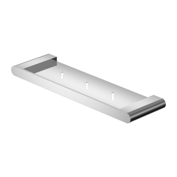 Nero Bianca Metal Shelf - Chrome