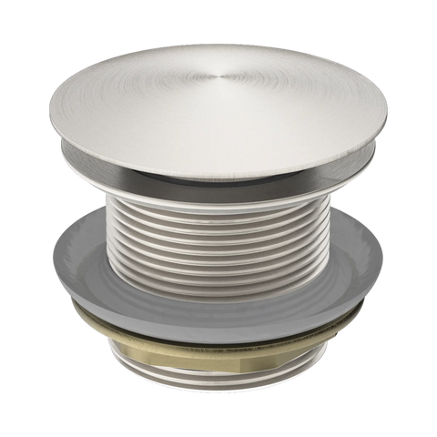 Nero 40mm Bath Pop-Up Plug With Removable Waste No Overflow Brushed Nickel