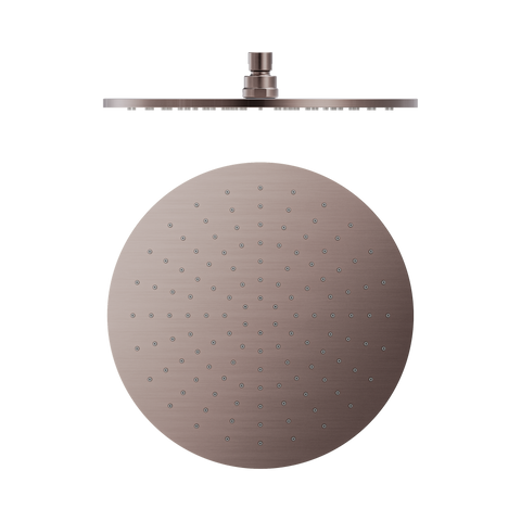 Nero Round 300mm Shower Head Brushed Bronze