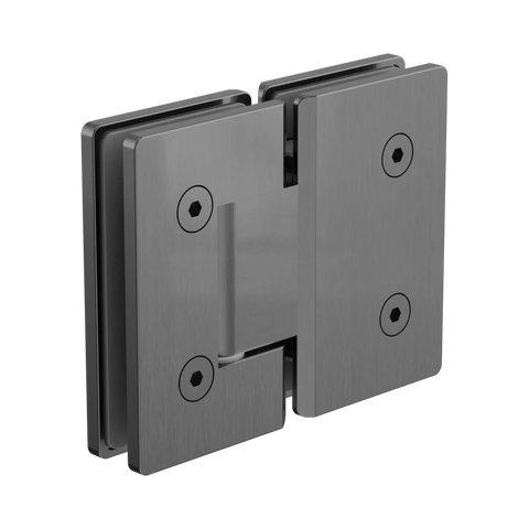 Nero 180 Degree Glass To Glass Shower Hinge 10mm Glass Gun Metal