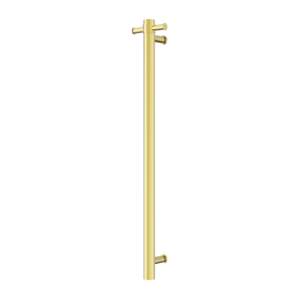 Nero Mecca 240V Single Vertical Heated Towel Rail Brushed Gold (NRV902hBG)