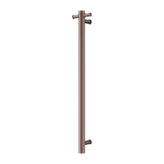 Nero Mecca 240V Single Vertical Heated Towel Rail Brushed Bronze