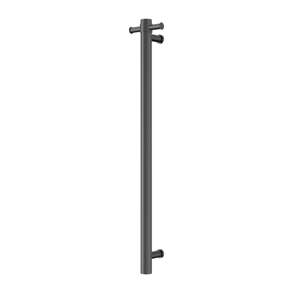 Nero  Mecca 240V Single Vertical Heated Towel Rail Graphite