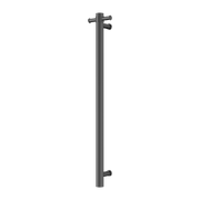 Nero  Mecca 240V Single Vertical Heated Towel Rail Graphite