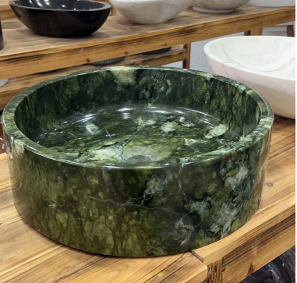 Zen Forrest Green Marble Basin