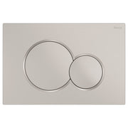 Fienza Sigma Round Button Flush Plate Brushed Nickel