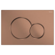Fienza Sigma Round Button Flush Plate Brushed Copper