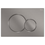Fienza Sigma Round Button Flush Plate Gun Metal