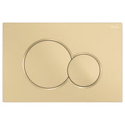 Fienza Sigma Round Button Flush Plate Urban Brass