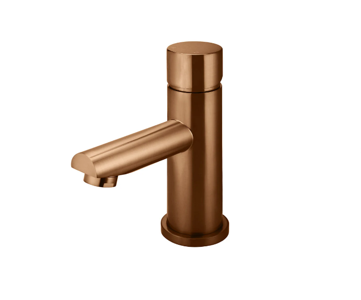 Meir Round Pinless Basin Mixer Lustre Bronze