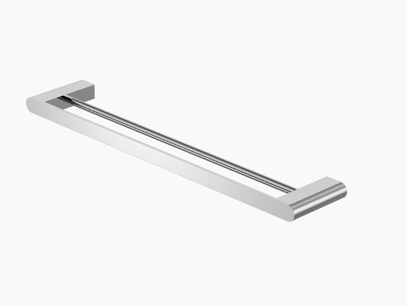 Nero Bianca Double Towel Rail 600mm - Chrome