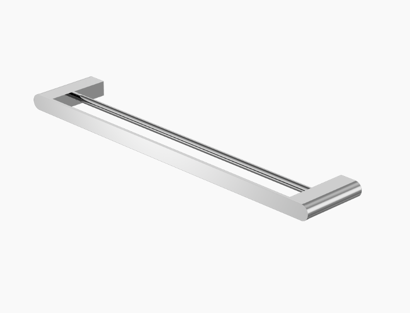 Nero Bianca Double Towel Rail 800mm - Chrome