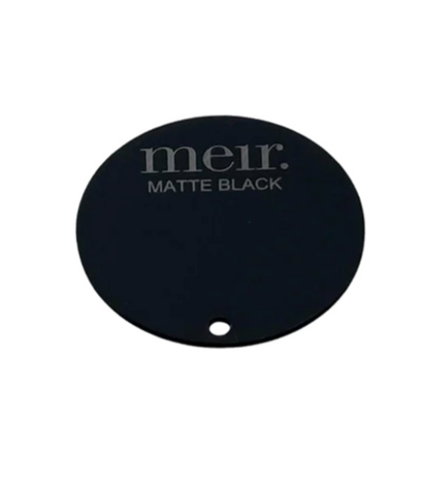 Meir Round Colour Sample Disc Matte Black