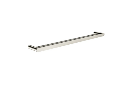 Meir Curvae Double Towel Rail 800mm Brushed Nickel