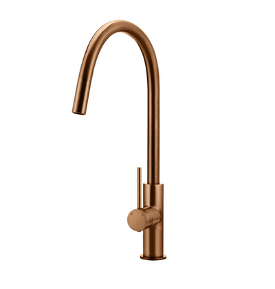Meir Round Piccola Pull Out Kitchen Mixer Tap Lustre Bronze