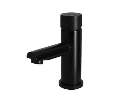 Meir Round Pinless Basin Mixer Matte Black