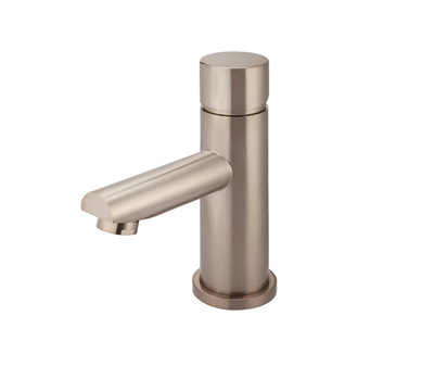 Meir Round Pinless Basin Mixer Champagne