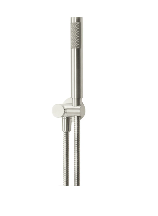 Meir Round Shower on Bracket - Brushed Nickel