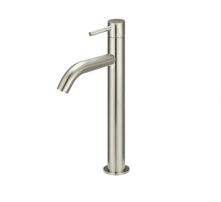 Meir Piccola Tall Basin Mixer Tap - Brushed Nickel