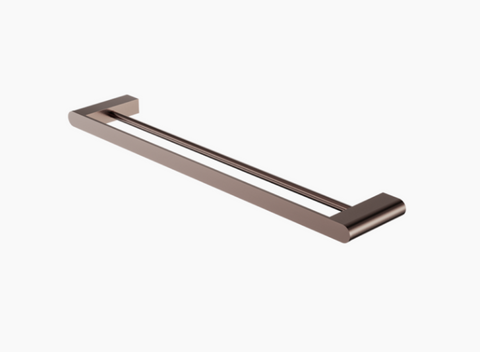 Nero Bianca Double Towel Rail 600mm - Brushed Bronze