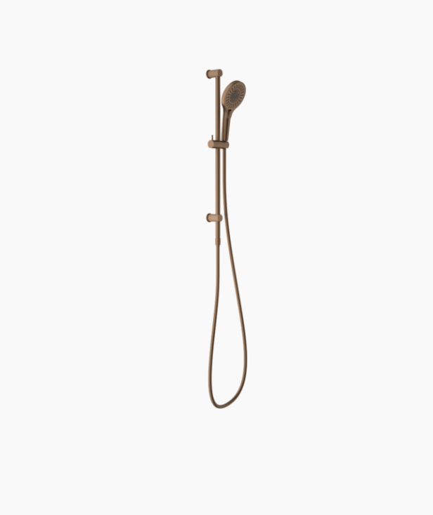Nero Opal Rail Shower - Brushed Bronze