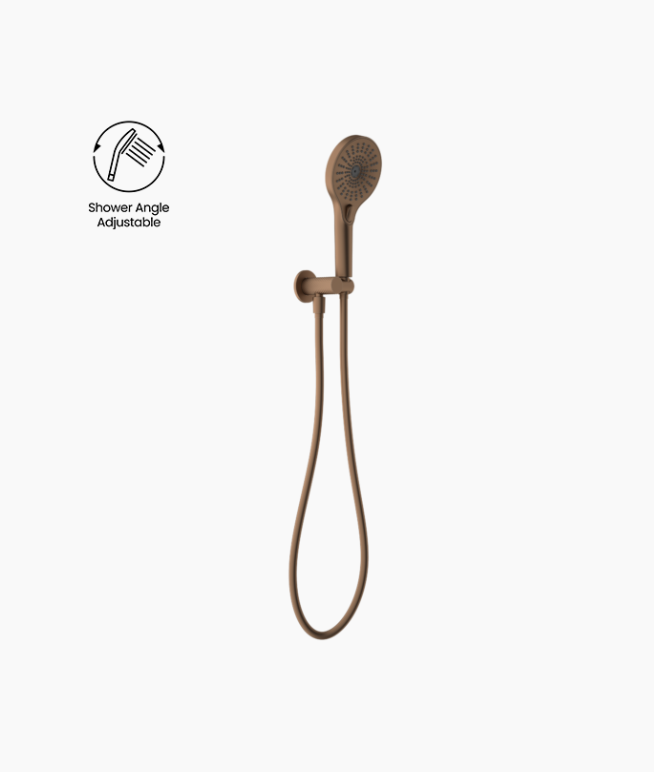 Nero Opal Shower Bracket - Brushed Bronze