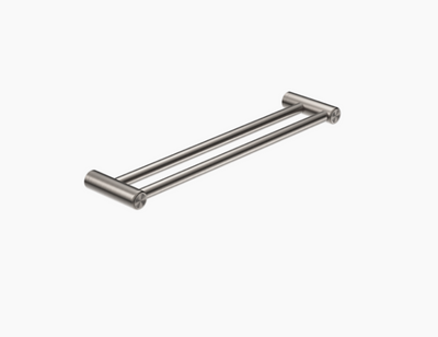 Nero Mecca Care 25mm Double Towel Grab Rail 900mm Brushed Nickel