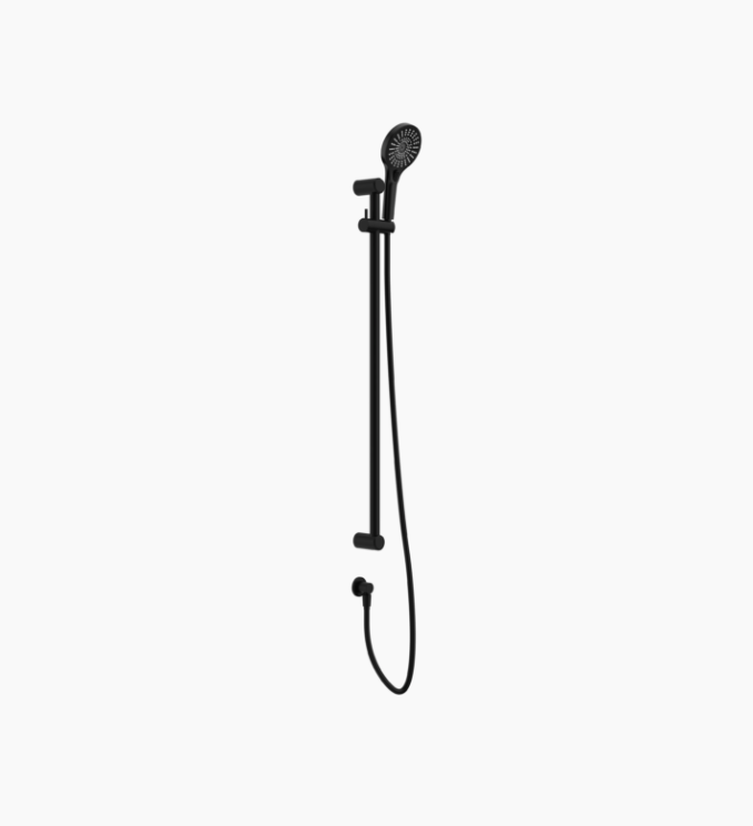 Nero Mecca Care 25mm Grab Rail And Adjustable Shower Rail Set 900mm Matte Black