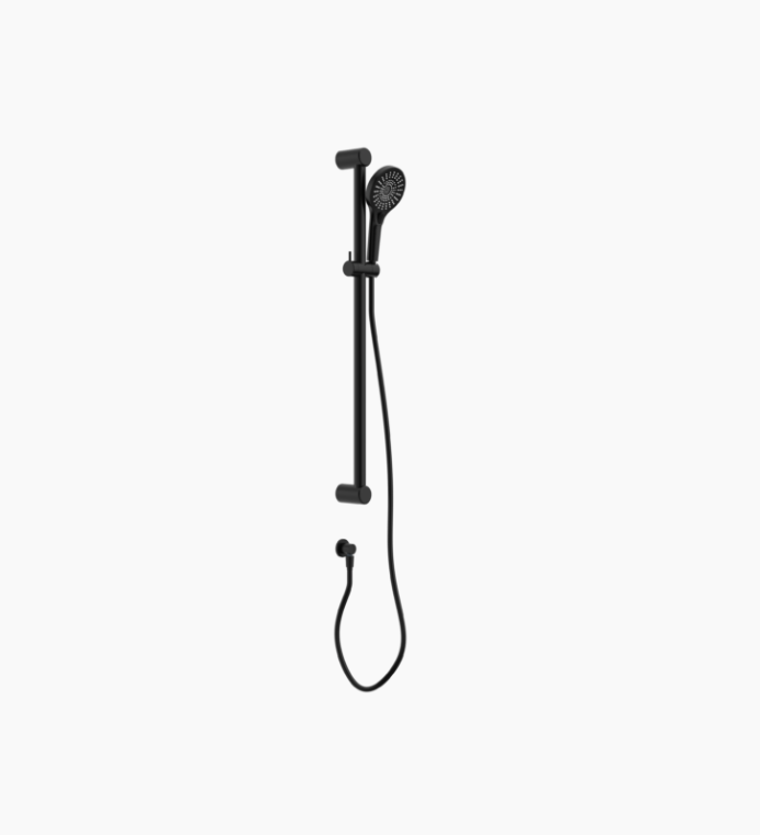 Nero Mecca Care 32mm Grab Rail And Adjustable Shower Rail Set 900mm Matte Black
