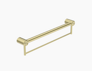 Nero Mecca Care 32mm Grab Rail With Towel Holder Brushed Gold