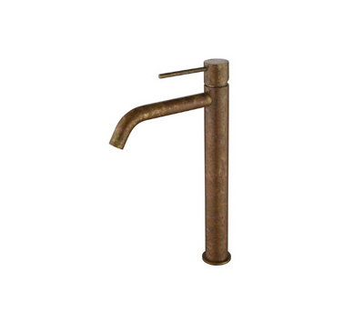 Bella Vista Mica Tall Basin Mixer Aged Accelerated Living Brass