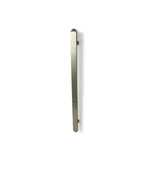 Radiant Vertical Flat Bar Heated Towel Rail Cool Brushed Nickel