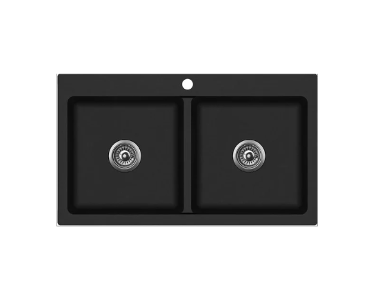 Interchange Granite Double Bowl Sink