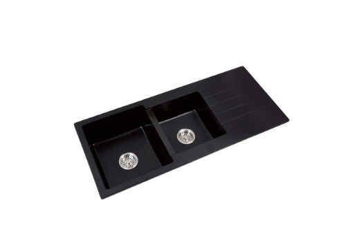 Interchange Granite Double Bowl Sink 1150