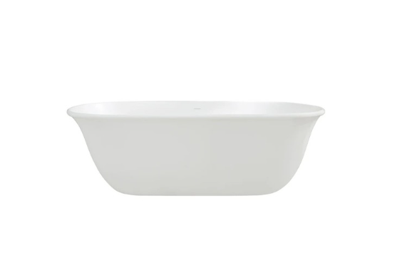 Blanche 162 x 74 TitanCast Solid Surface Freestanding Bath