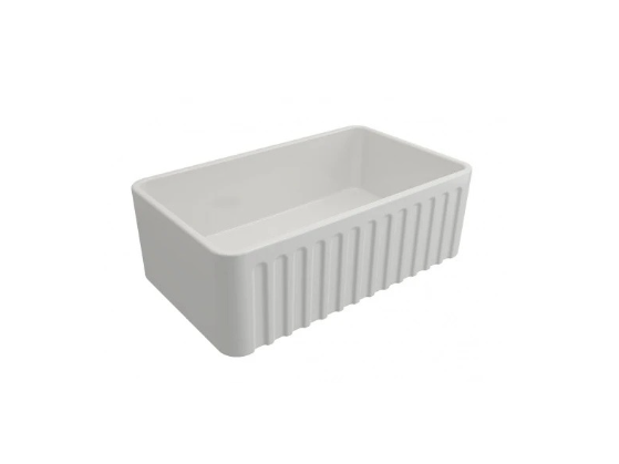Novi 75 x 46 Fireclay Sink Matte White