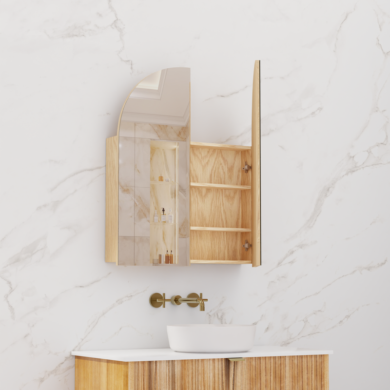 Fifth Avenue Arka Shaving Cabinet- American White Oak