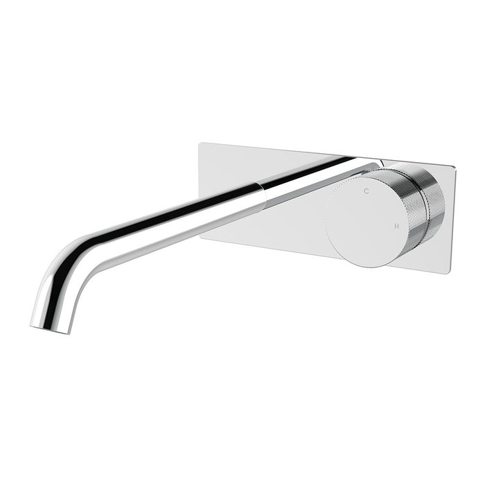 Vierra Wall mixer set with plate - 220mm spout Chrome