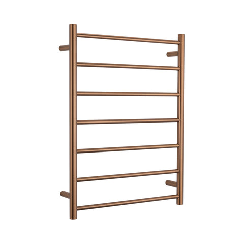 Radiant 240V Heated Round Ladder 600 x 800 Brushed Bronze